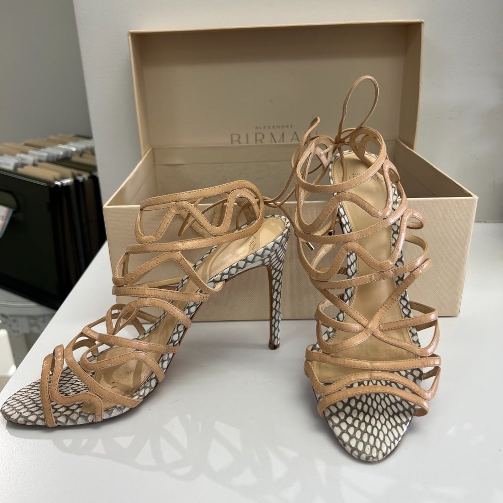 Alexandre Birman Melody Cage Heeled Sandals
